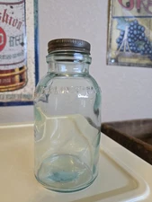 Vintage 1920s 6" Baby Food Jar MELLIN'S FOOD CO Threaded Top
