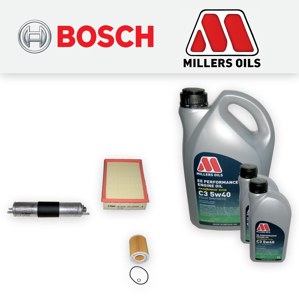 SERVICE KIT for BMW 3 SERIES E46 330I OIL AIR FUEL FILTERS +5w40 OIL (2000-2007)