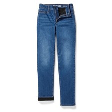 Eddie Bauer Women's Venture Stretch Fleece Lined Jeans Size 18 Blue NWT