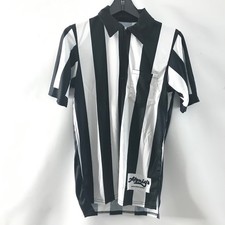 Camisa de árbitro Honig's Whistle Stop para hombre talla S uniforme oficial a rayas EE. UU. Nueva