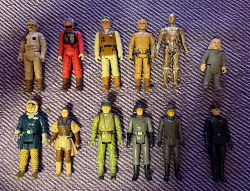 Star Wars figure lot (12 figures!) Han Solo Leia c3po