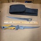 Quarrow Bill Dance style 3 Blade Fishing Filet Knife w/ Sheath Interchangable  — photo 3