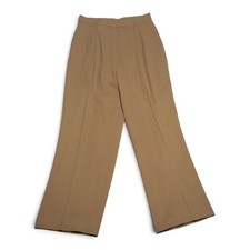 Vintage Alberto Makali Brown Wide-Leg Wool Trousers Made in USA