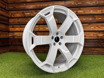 4X R22 5x112 Audi RS6 GT Style Weiße ET25 Felgen 10J 6 Speichen Für Q7 Q8