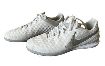 Nike React Tiempo Legend 8 Pro IC   Gr. 44,5   Weiß Silber Hallenschuhe Fußball