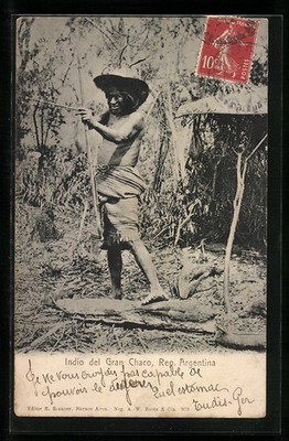 Ansichtskarte Argentina, Indio del Gran Chaco 