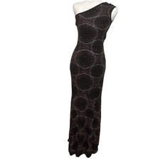 Vintage 90S Y2K Jessica Mcclintock For Gunne Sax Stretch Glitter Maxi Dress 5