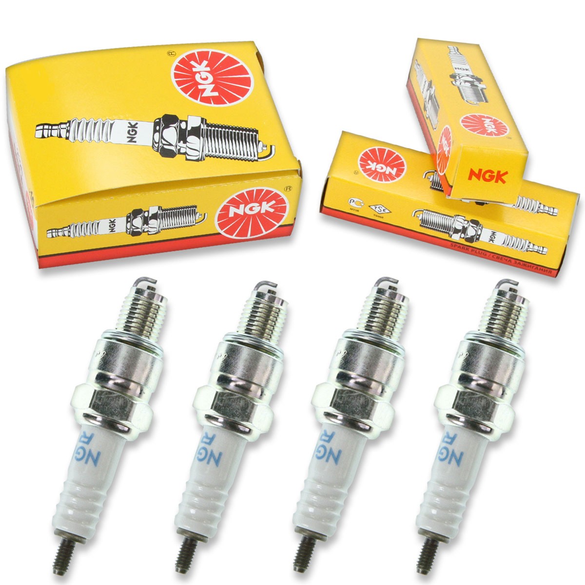 4pcs Baja SC50 NGK Standard Spark Plugs 50 Kit Set Engine hn