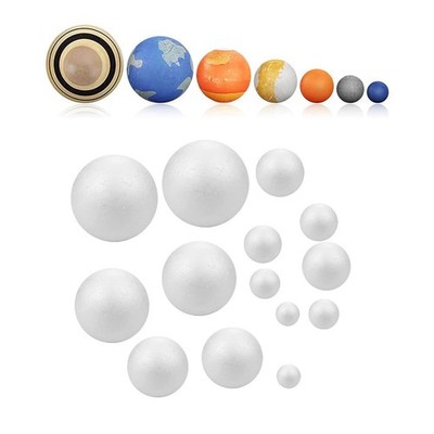 14 Stück Schaumstoffkugeln Styroporkugeln DIY für Hochzeit Modellbau Wissenschaft Projekte