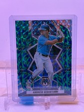 2022 Panini Mosaic Peacock Choice Prizm SP #100 Andrew Benintendi