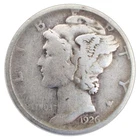 1926-D Mercury Dime VG Very Good 90% Silver