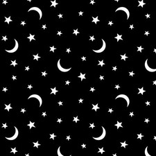 Bernartex Fabrics Quilting Halloween Ghosts Cats Boo Fabric by the Yard Black