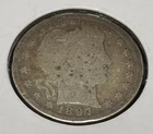 Well Circulated 1897-P Philadelphia Mint Barber 90% Silver Quarter FREE SHIPPING