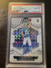 2024 Panini Mosaic - Rookies Ladd McConkey #334 Mosaic Prizm Autographs (AU, RC)