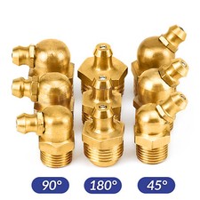 Image of Grease Nipples Metric Fitting Straight 45° 90° M4 M5 M6 M8 M10 M12 M14 M16 M20