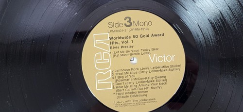 Elvis Presley 50 Gold Award Hits Vol 1 - 3 Lp Elvis Love Letters 1 Lp TESTED - Foto 6 di 14