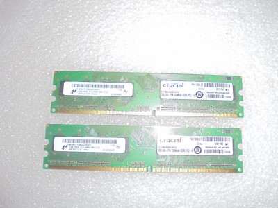 Kit RAM 2GB DDR2 (2x1GB) PC2-4200 - Compatible Dell Dimension E521 - Neuf
