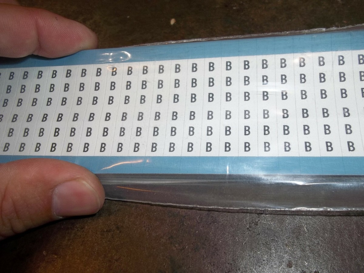 LOT OF 21 THOMAS & BETTS WCBS E-Z CODE B WIRE MARKER CARDS (185-2