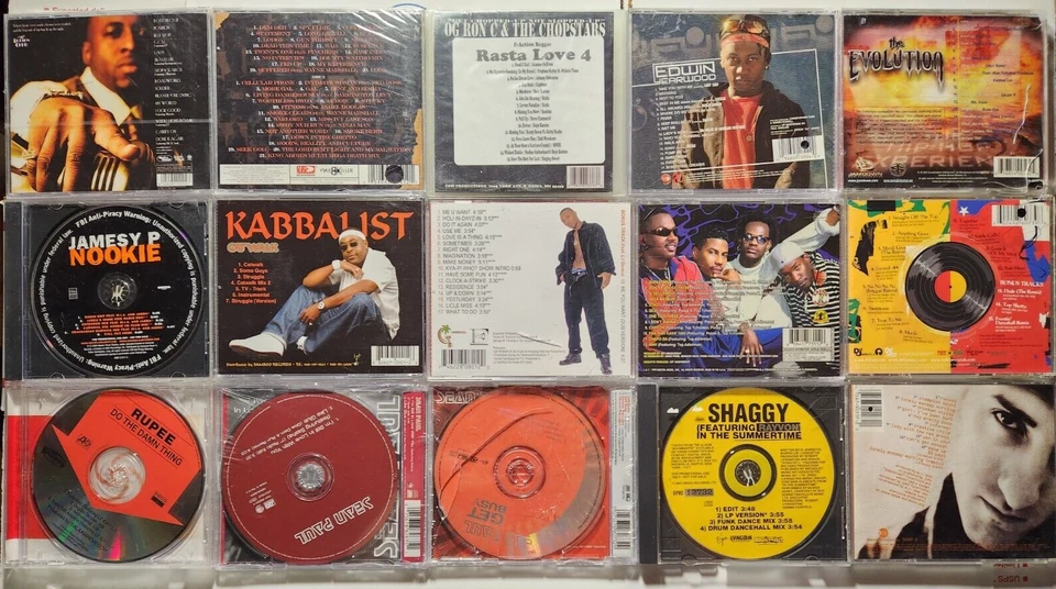 CD LOT REGGAE Blak Twang Bounty Killer Jamesy P Rupee Sean Paul Shaggy Snow Foto 2 de 2