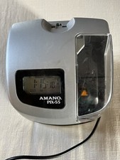 Amano PIX-55 Electronic Atomic Employee Punch...