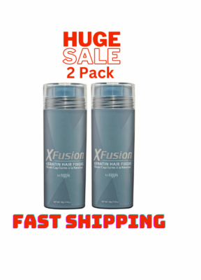 #ad XFusion Keratin Hair Fiber Fiber 28g✅Black✅Dark Med Light Brown✅Fast Shipping✅ $48.74