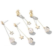 Opal Earrings, Feminine Drop Earrings, Round Face Earrings, Earrings, Ear Clips