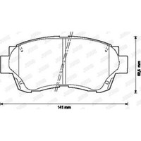 Jurid Bremsbelagsatz Scheibenbremse Vorderachse FüR Toyota Camry _V2_ 2.2 3.0