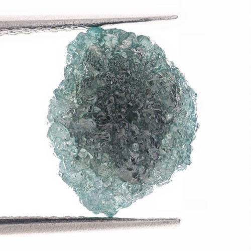 Green Blue 3.21 Carat Blue Loose Diamond Natural Uncut Raw Rough Diamond