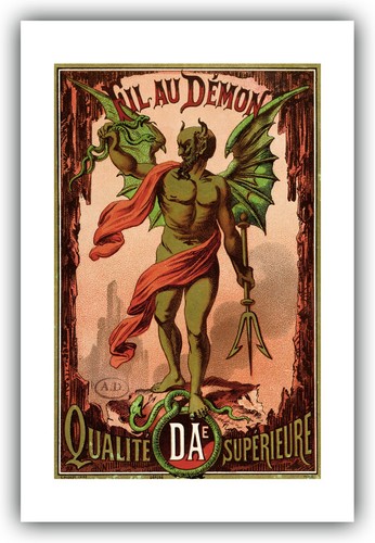 "Label for 'Fil au Demon' Brand Sewing Thread" — Giclee Fine Art Print - Picture 6 of 7