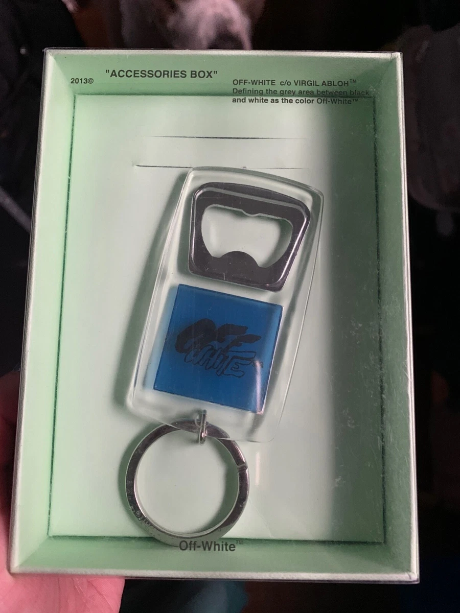 Blue off deals white keychain