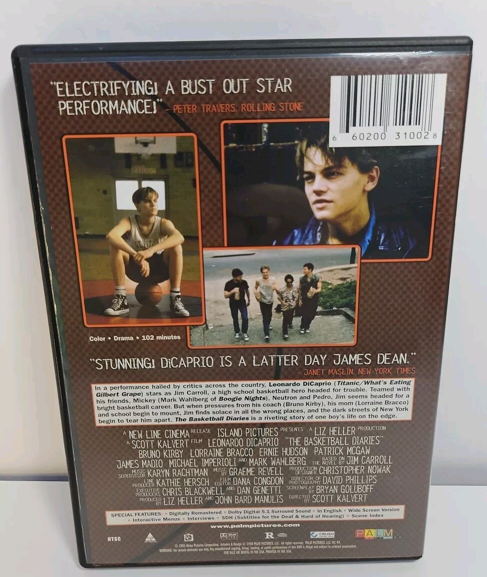 Basketball Diaries (DVD, 1995) Leonardo DiCaprio, Mark Wahlberg