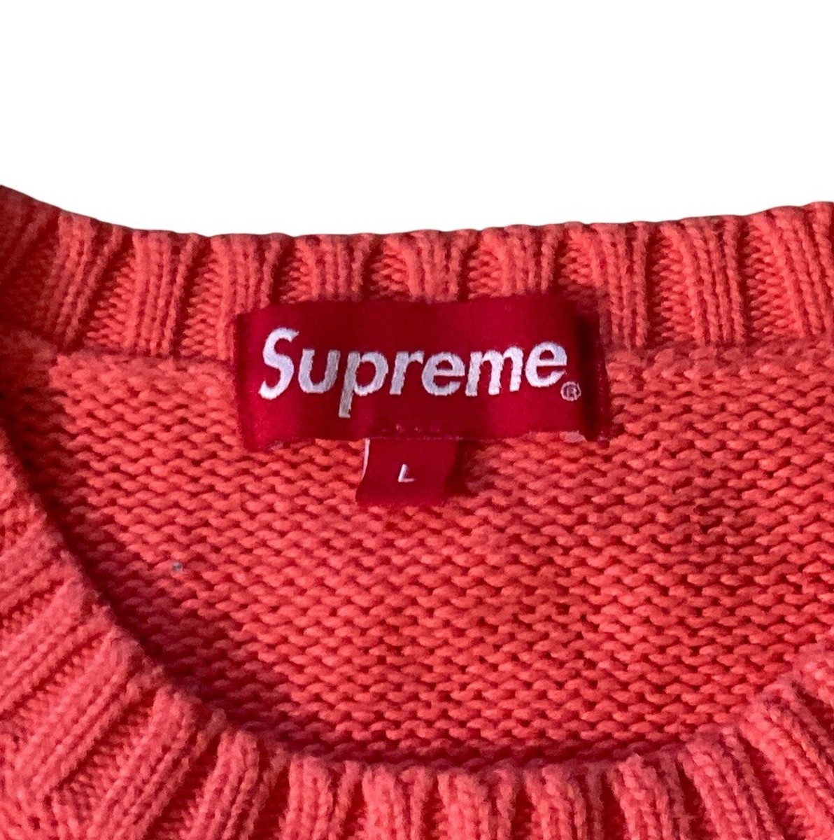Supreme SS16 Tackle Twill Box Logo Sweater Men's Size Large in Supreme SS16 Tackle Twill Box Logo Sweater Men's Size Large in