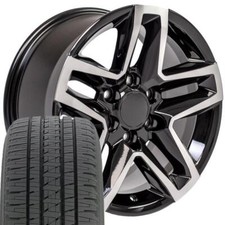 20 Machd Black 5911 Wheel Bridgestone Tire Set Fit Escalade Sierra Yukon 20 Machd Black 5911 Wheel Bridgestone Tire Set Fit Escalade Sierra Yukon