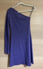 VERSUS VERSACE One Sleeve Dress Size 40 EU 50% Wool w