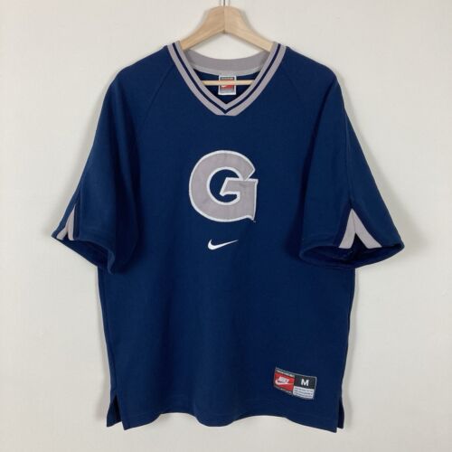 Nike Team Georgetown Hoyas Shirt Mens Medium Warm Up Shooting Jersey Vintage 90s