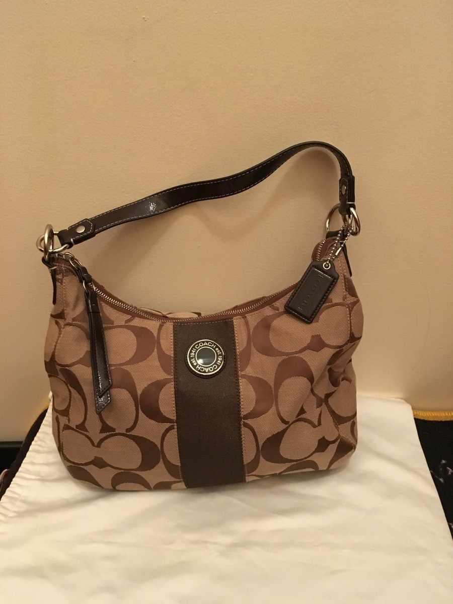 COACH SIGNATURE HOBO SHOULDER HANDBAG | eBay
