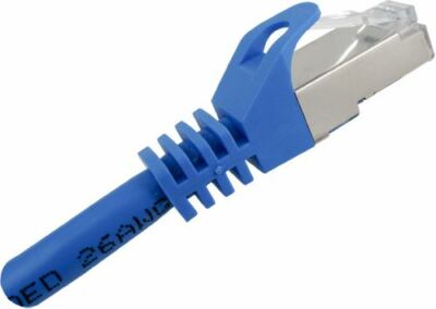Shielded CAT5e Cable - STP 10FT Blue