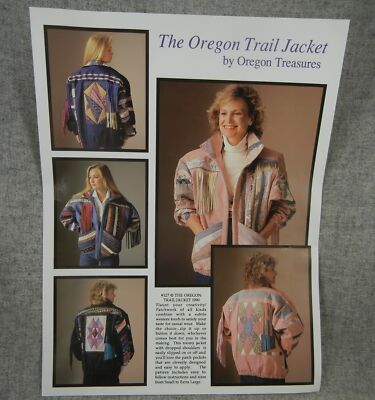 Oregon Treasures 127 Misses The Oregon Trail Jacket S-XL 6-20 Plus Uncut