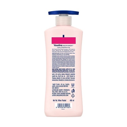 VASELINE Healthy Daily Brightening Moisturizer Sun Protection Body Lotion -400ml - Picture 6 of 6