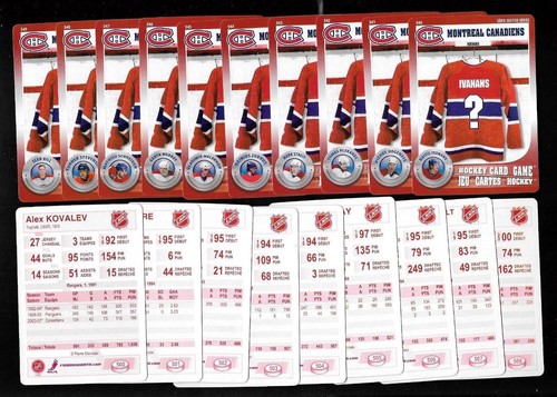 2007-08 MONTREAL CANADIENS NHL HOCKEY CARD GAME 500-549 FRAMEWORTH SEE LIST - Picture 4 of 4