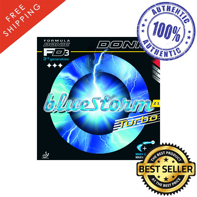 Donic Bluestorm Z1 Turbo Table Tennis & Ping Pong Rubber Ship in 10 Business Day