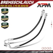 2x Bremsschlauch Bremsschläuche Hinten Links für KIA Soul II PS ab bj. 2014/02