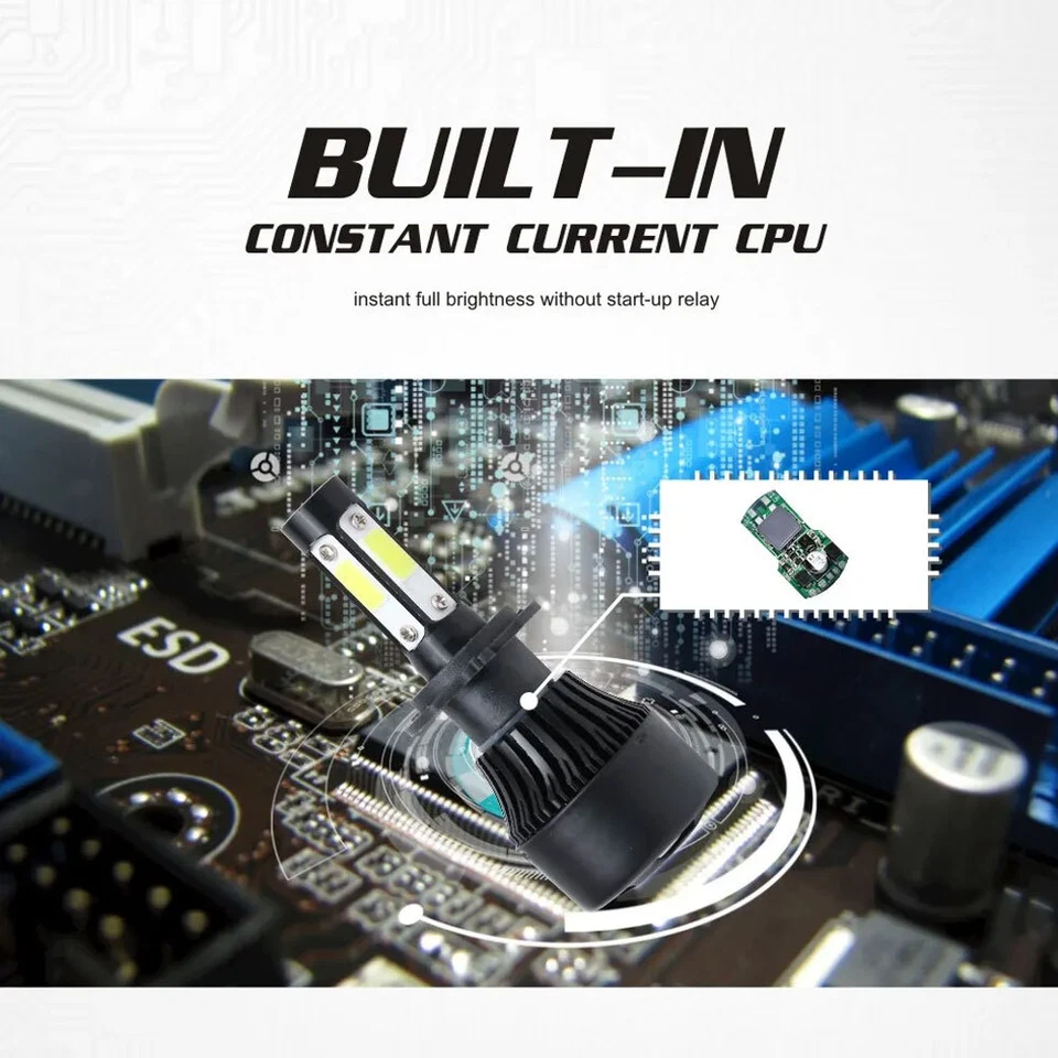 Прозрачные фары головного света для 86–95 Mazda RX7 7 x 6 дюймов + лампы H4 - Изображение 4 из 4