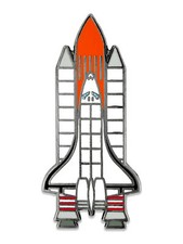 PinMart's Outer Space Rocketship Outerspace Lover Fun Cool Lapel Pin