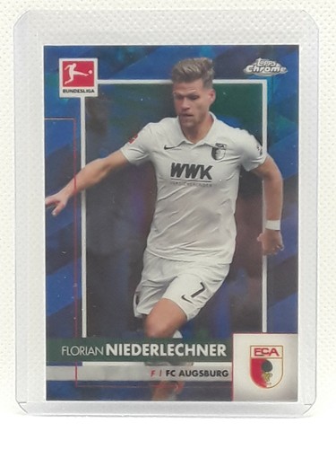 2020 Topps Chrome Sapphire Bundesliga Florian Niederlechner #5 card
