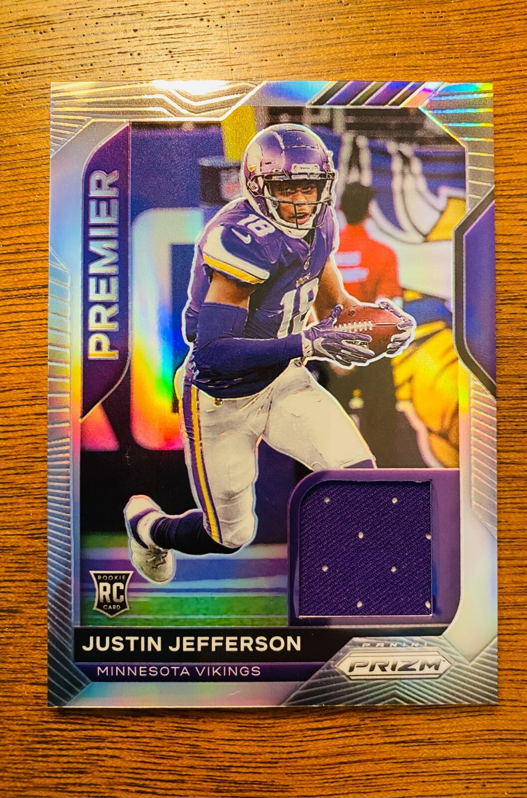 Justin Jefferson 2020 Prizm Premier Rookie Patch Jersey