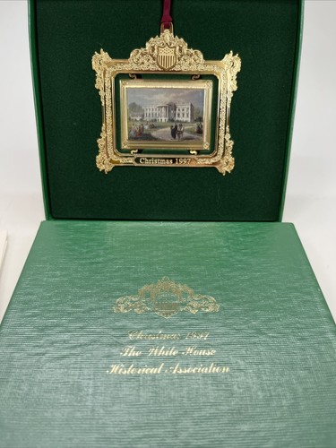 1997 The White House Historical Association Christmas Ornament + Box/Papers - Picture 2 of 5