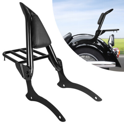 Sissy Bar Backrest + Luggage Rack For 00-11 Yamaha VStar Dragstar 1100 XVS 1100
