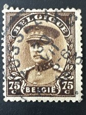 Belgium 1932 - SG#582 - King Albert I - 75 Centimes Used Stamp 