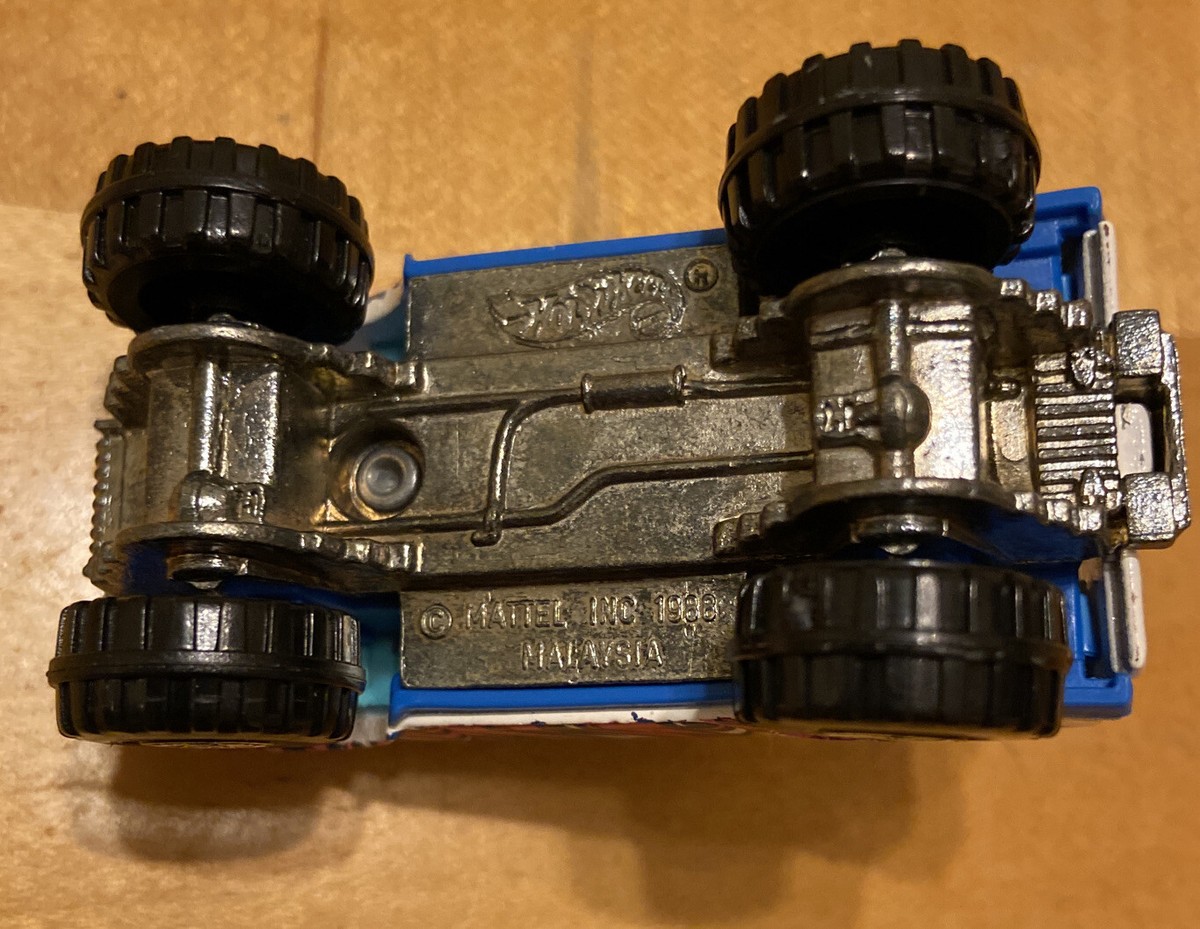 Vintage Hot wheels 1988 Beach Patrol Jeep Rare Original Old